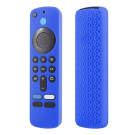 LEFXMOPHY Case Cover for TV Stick HD / 4K 2nd (2024 Model) with AI-Powered, Wi-Fi 6 Voice Remote Control Case Blue Silicone Sleeve with Lanyard