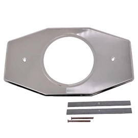 Westbrass A502-26 One-Hole Remodel Cover Plate for Moen and Delta Bathtub and Shower Valves, 1-Pack, Polished Chrome