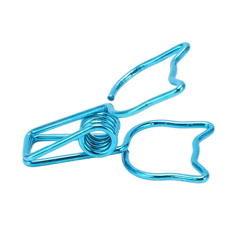 100Pcs Cat Binder Clamps Cute Kitten Shape Strong Clamping Durable