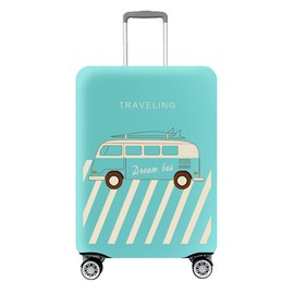 Kaxich Elastic Travel Suitcase Cover Suitcase Protective Case Suitcase Protective Cover Luggage Cover with Zip 18-32 Inches, blue