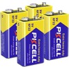 PKCELL PKCELL 9V Battery Carbon Zinc for Smoke Detectors 6F22