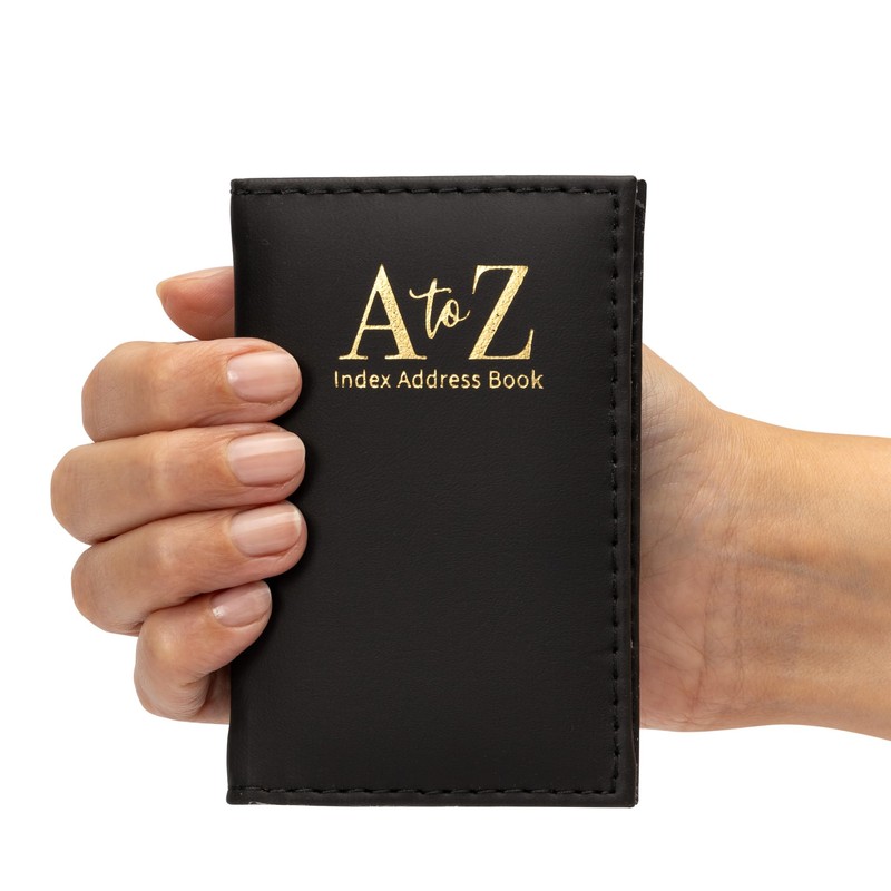 Index Address Book Leather Look Cover Executive Padded Small Sizes