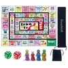 gzaymng Drinking Board Games for Adults, Leather Mat Drinking Board
