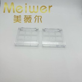 Square Jiugongge Eyeshadow & Lip Palette Empty Case, 1G Plastic Transparent Pan Free Size/1G Injection Molded Color Pcr 30ea