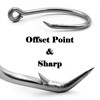 FishTrip Circle Hooks Saltwater Catfish Hook, Stainless Steel Fishing Hooks