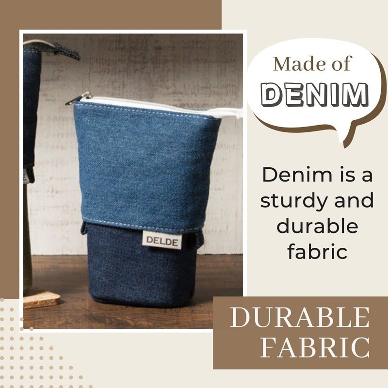 Sunstar Stationery Pen Case Delde Slim Pouch Denim Blue S1415891