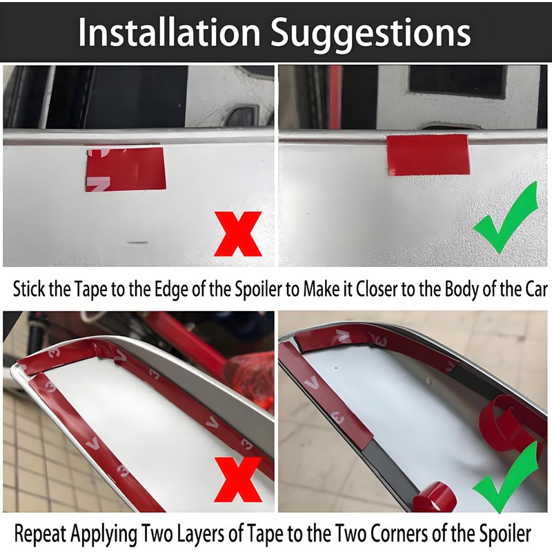 Rear Spoiler Wing Compatible with 2009 2010 2011 2012 2013