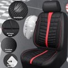 CAR PASS 3D Air Mesh Seat Covers for Car, Leather