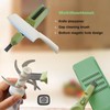 Dokpod Knife Blade Brush with Long Handle and Lid Integrate