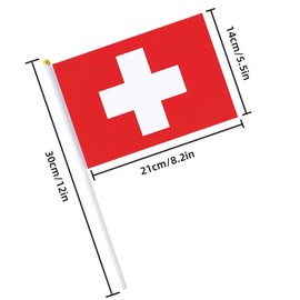 YOFANUP Womens Euro 2025 Flags, Small Flags for Womens Euro 2025,16 Nations Handheld Stick Flags for Football Sports Events, Clubs, Garden, Street Party Decorations (4 Pack)