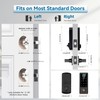 BEBASIA Smart Fingerprint Door Lock with Handle Set, Full App