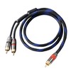 Diaianyfi Audiophile RCA to 2RCA Subwoofer Cable,1 RCA Male to