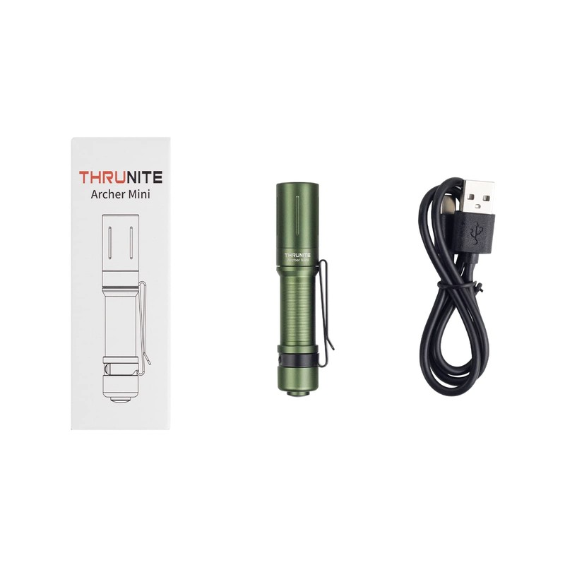 ThruNite EDC Flashlight Archer Mini, 405 Lumens Tail Switch LED