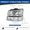 AUTOSAVER88 Headlight Assembly Compatible with 2003 2004 2005 2006 Chevy