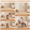 QUUPY Makeup Brush Holder Dustproof Clear Acrylic Cosmetic Brush Organizer