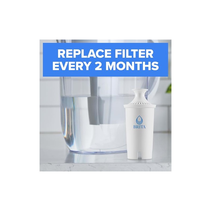 Brita Reemplazo filtros de agua para jarras, paquete de 8
