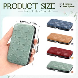 Lanties 24 Sets Manicure Set Bulk Professional Nail Care Kit Nail Clippers Kit 8 in 1 Stainless Steel Pedicure Set with Travel Case Portable Grooming Kits Gifts for Men Women Friends (Classic)