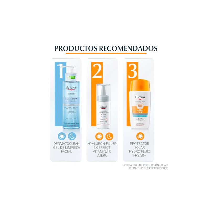 Eucerin Srum Facial Vitamin C Y cido Hialurnico,Hyaluron Filler,8Ml