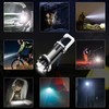 MC-ELIN 3 Pack Keychain Flashlights, EDC Mini Flashlight Rechargeable, COB