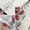 A5 Clear Soft PVC Notebook Cover,2 PCS Notebook Binder 6