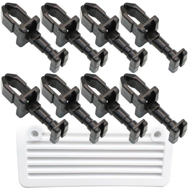 Terixe 8 Pack RV Refrigerator Vent Clips for Norcold 617772