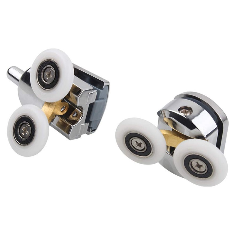 23mm Shower Door Rollers, 4pcs Sliding Shower Doors Wheels Replacement