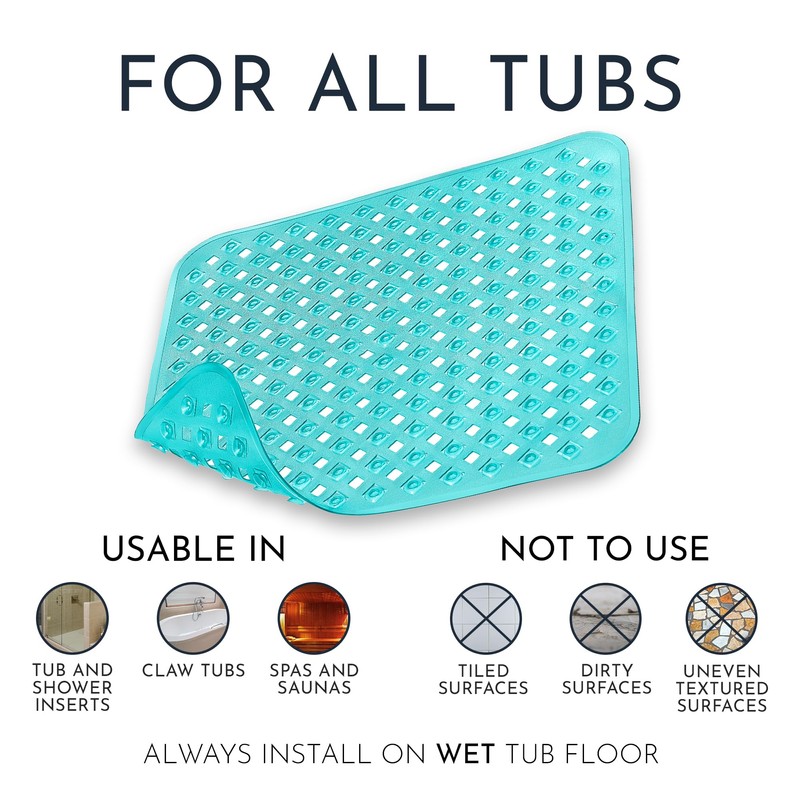 Homerella Anti Slip Shower Mat | Anti Mold Non Slip