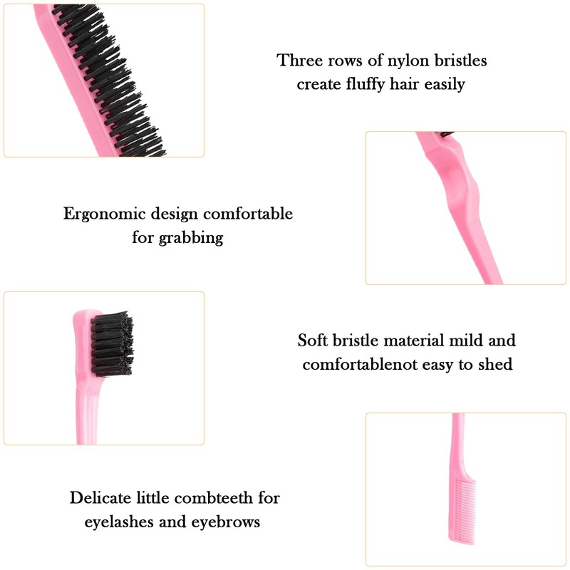 3 Pcs Hair Styling Brush Set - Double Sided Edge