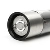 (Silver,1PCS) Salt, Pepper Modern Manual Grinder Set with Solid Handle