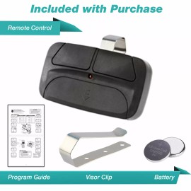 For Chamberlain, For LiftMaster Garage Door Opener 2-Button Remote for Universal Function 375LM 375UT KLIK1U