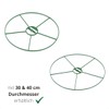 Set of 3 (round, plastic) in green, diameter: 40 cm,