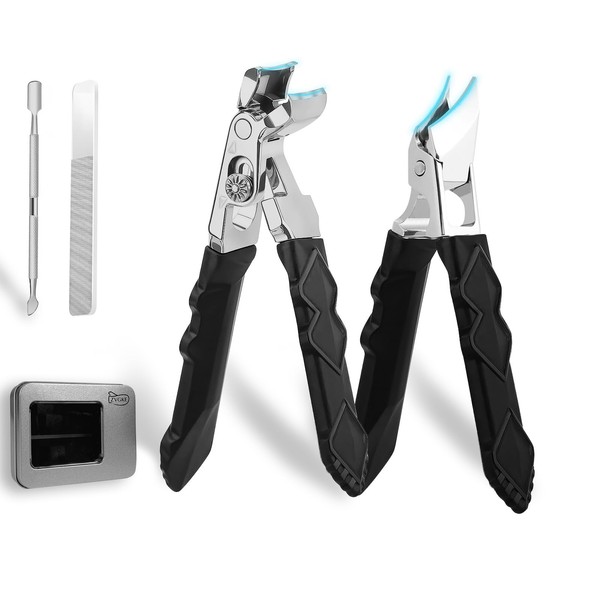 Toenail Clippers Sets for Thick Toenails for Seniors Long-Handled Curved