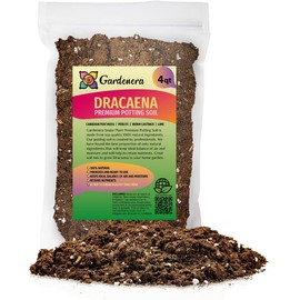 GARDENERA Premium Dracaena Soil Mix - 4 Quart - Expertly Formulated Potting Mix for Thriving Dracaena Trees and Shrubs