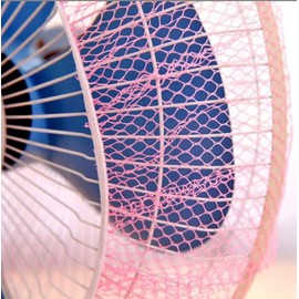 ASEANAO Electric Fan Guard Dust Cover Fan Protection Cover Washable for Baby Safety (Pink)