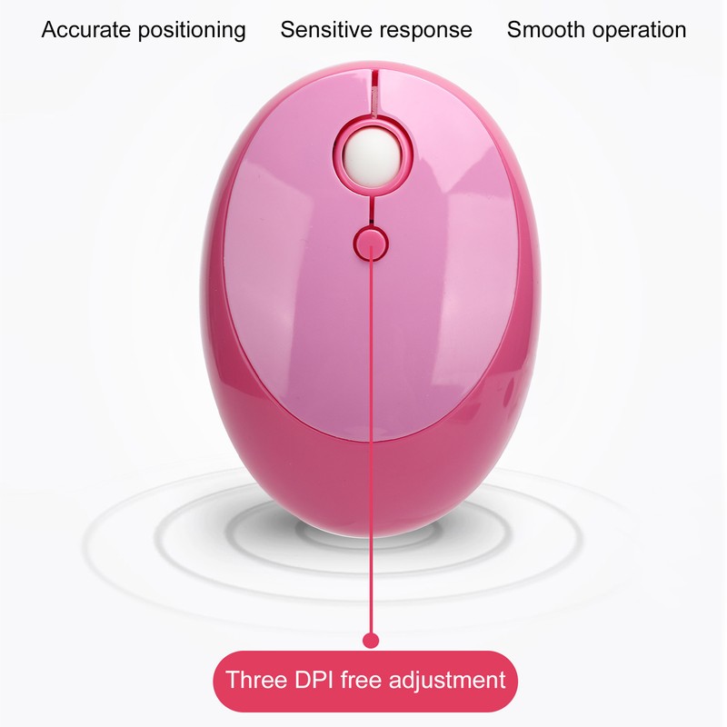 Wireless Mouse 2.4G Bluetooth 4.0 ABS with USB Receiver for