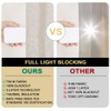 PrinceDeco Natural Linen Curtains 100% Blackout Linen Curtains for Bedroom
