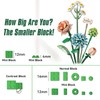 MEIEST Mini Building Blocks Flower Bouquet Set,Creative DIY Unique Decoration