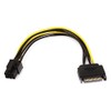 Monoprice 8inch SATA 15pin to 6pin PCI Express Card Power