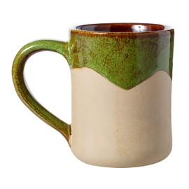 Cape Shore 16oz Hand-Crafted Stamped Potter's Mug, Multiple Styles Available (Pine Cone)