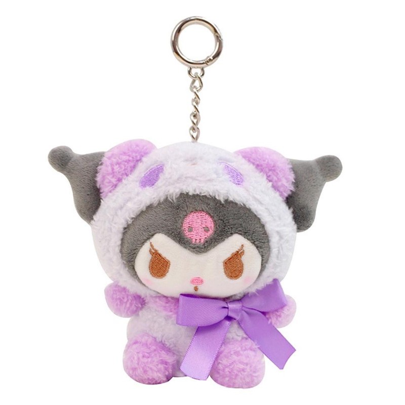 5Pcs Anime Figure Plush Toy Keychain Set Cute Stuffed Animal