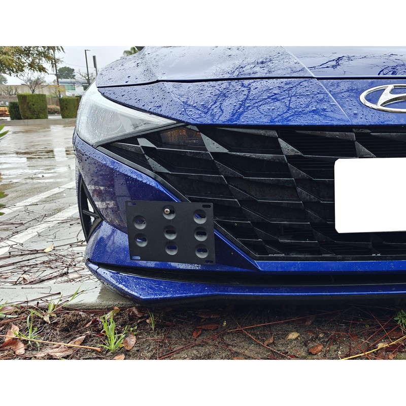 iJDMTOY No Drill Front Bumper Tow Hook License Plate Mounting