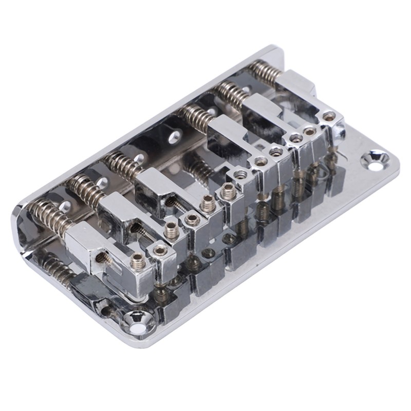 6 String Metal Bridge Replacement Adjustable Saddle Bridge Stringed Instrument