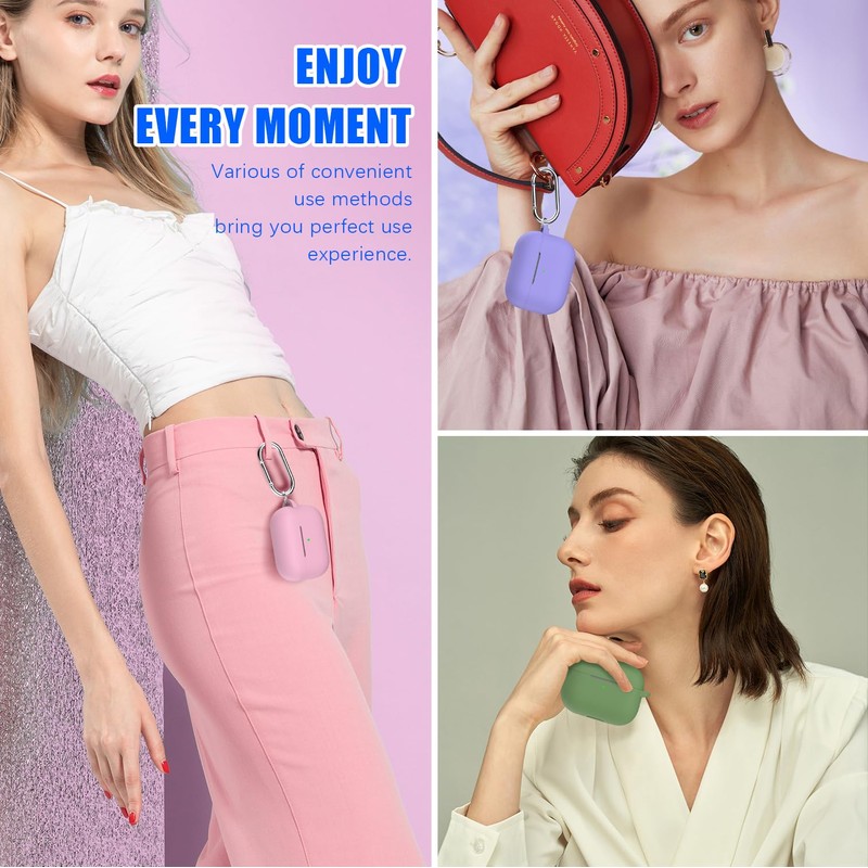 MHYALUDO for AirPods Pro Case Cover, Military Grade Anti-Fall Soft