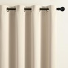CUCRAF Light Beige Blackout Curtains 90 inch Length 2 Panels