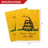 Anley Double Sided Premium Garden Flag, Dont Tread On Me