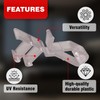 Amazing Drapery Hardware 1-3/4th Clear Hidden Valance Clips - Durable
