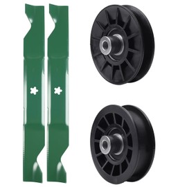 UDC Parts Mower Kit/Pulley 532194326 + Pulley 532194327 + 2 Pack Blades 405380 / Fits Jonsered LT2320A2 YT46
