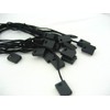 50pcs of Black Tag String Lock Fastener Labeling Tagging Supplies