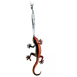 Unbranded Gecko- Double-sided Wood Intarsia Christmas Tree Ornament - Lizard theme
