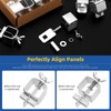 Glarks 8pcs 27.3 x 55mm Butt Welding Clamps, Auto Body